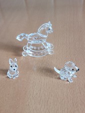 Swarovski Figuren Schaukelpferd, Fuchs,Hund 