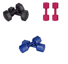 Fidusport Vinyl Kurzhantel Dumbbell set Hantelset Hantelpaar Kurz Hanteln 2-8 Kg