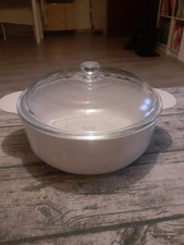 Schüssel Schale Porzellanschüssel mit Glasdeckel 25cm