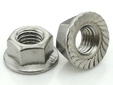 Sperrzahnmuttern Flanschmuttern Bundmutter Muttern Flansch Edelstahl A2 DIN 6923