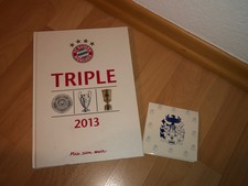 Fc Bayern München - Triple Buch + Triple Münze vergoldet 2012/2013