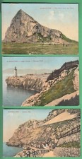  3 ANSICHTEN GIBRALTAR: EUROPA PIUNT LICHTHAUS & KATALANISCHE BUCHT