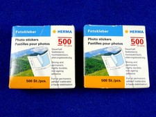 2 mal Herma Fotokleber, 12 x 17 mm, 500 Stück
