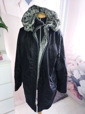 Damen Parka kurz Mantel Wendejacke Größe 44/46