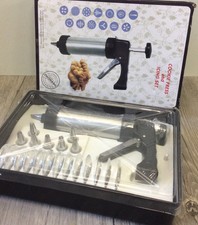 Garnier und Plätzchen Set 22 Tlg Gebäckspritze Kekspresse Presse Spritze R9