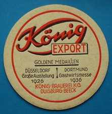 VK Bierdeckel König-Brauerei, Duisburg / Nordrhein-Westfalen