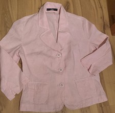 S.OLIVER Damen Sommer Kostüm    Anzug Rock Blazer Gr.38-40, Leinen 100%,rosa,TOP