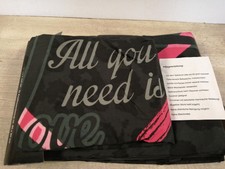 4 teilig Microfaser Partner Bettwäsche 2X 135x200 2X 80x80 cm, Schwarz Grau All 