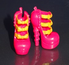 Chaussures talon rose avec nœuds jaunes Ever After High / Monster Hight