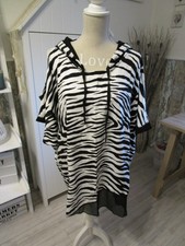 Tredy Oberteil Cut out Gr. 3 Hingucker Zebraprint schwarz weiss Tunika 44-48/50