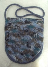 Umhängetasche Blautöne Filz Nepal - neu Wolle Schaf Waldorf Boho Schultertasche