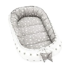 Babynest Neugeborene Nestchen Baby - Kokon Handmade zweiseitig aus Baumwolle mit