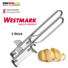 2 Westmark Sparschäler Gemüseschäler "Steel" Kartoffelschäler Spargelschäler 