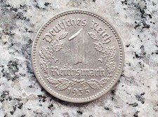 1 Reichsmark 1935 J Hamburg Kursmünze Deutsches Reich 