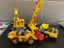 Playmobil Baustelle - Bagger, Radlader und Kranwagen
