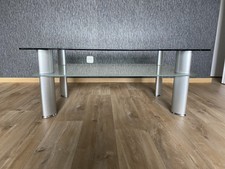 Wohnzimmertisch Couchtisch Glastisch mit Zwischenboden