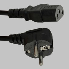 Stromkabel Kabel ca. 2,4m  für PC Computer Monitor Netzteil.. schwarz #13