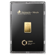 Goldbarren 2,5 g Heimerle + Meule im Blister 