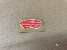 Sachs Stamo 76 / 96 Aufkleber Hinweisschild Agria  Holder Bomag Seilzugstarter 