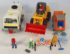 Playmobil Konvolut mit Radlader, Kehrmaschine und Tankwagen, 3934, 4045, 3173