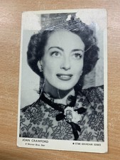 VINTAGE JOAN CRAWFORD SCHAUSPIELERIN FOTO ""STAR SOUVENIR SERIE"" #43 POSTKARTE (LL)