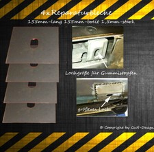  BMW E36 4x Reparaturbleche Einschweißbleche Wagenheberaufnahme passt für E36