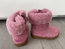 Original UGG Boots Baby Lauflernschuh Stiefelette Rosa Glitter gr. 18 *NEU* 