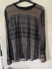 Yaya Blusenshirt Gr. 40 braun / oliv langarm, wie neu