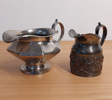 2 antike Kännchen - Broadhead Sheffield - Pairpoint Meg.Co, Vintage-silber