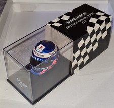 BELL-HELM 1:8 OLIVIER PANIS "1998" PROST-PEUGEOT OVP TOP (Minichamps)