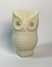 Vintage Avon Sammlerstück Eule Parfüm Flasche Creme Glas leer
