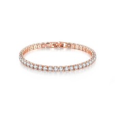 Tennis Armband Roségold Zirkonia Iced Out 18cm