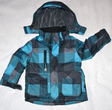 H&M Jacke Schneeanzug-Jacke Gr.92 Authentic Outerwear Skijacke blau grau kariert