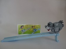 K99 n.012 - Schaukeltiere - Hund mit hellblauen Laufband + BPZ