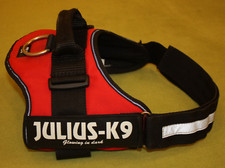Hundegeschirr Julius K9 Gr. M Powergeschirr für Klettsticker m. Haltegriff-gebr.