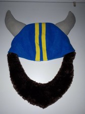 Wikinger Mütze - Karneval Fasching Hut Kopfbedeckung Gallier Bart 