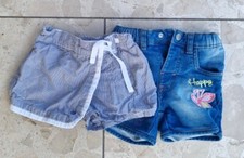 MEXX Mädchen 80 86 kurze Hose Jeans Capri Bermuda Shorts 3/4 7/8 Sommer Stoff