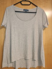Primark T Shirt Top Natur Kurz beige Sommer Gerippt Basic Creme bauchfrei hell x