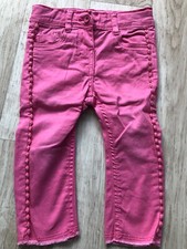 Baby Mädchen Gr. 80 Jeans Hose Pink Innenbund Verstellbar