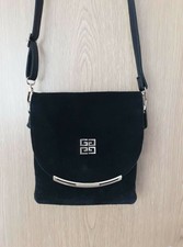  Luxus Designer Givenchy Damen Tasche Schwarz Wildleder Kunstleder für Sammler