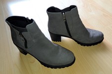 Original Ara Stiefelette, Stiefel Damenschuhe mit Absatz in grau, Größe 7