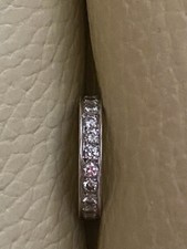 Memory / Eternity Ring 750 / 18 Karat weissgold mit Diamanten 1,2 ct