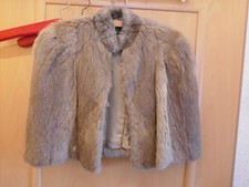 Film,Fernsehen,Requisite,Vintage Cape, Stola, Bolero, Kaninchen Pelz, 50er Jahre