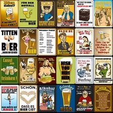 Blechschild  20x30cm Geschenkideen Bier Beer Alkohol lustige Sprüche Männertag