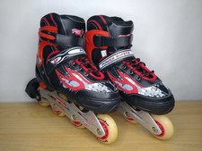 Macht hervorragende Kinder Inline Skates Größe M 32-35 Super Zustand Verstellbar.