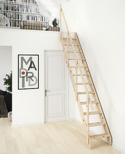 DOLLE Raumspartreppe Holztreppe Fichte Innentreppe bis 283,5 cm Treppe