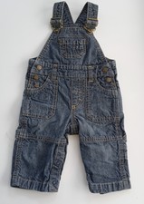 H&M Baby Jeans Hose mit Latz und Trägern Latzhose 62