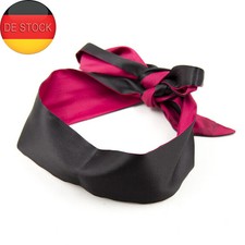 Augenbinde Cosplay Augenmaske Rot Schwarz Bondage Fesseln BDSM sexspielzeug DE