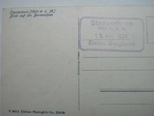 Stempel Stanserhorn, Elektr. Bergbahn, 11.08.1924, Foto Stanserhorn