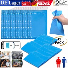 12 Stück Urinbeutel 600ml Tragbare mit GRANULAT Notfall Reise Toilette WC Urinal